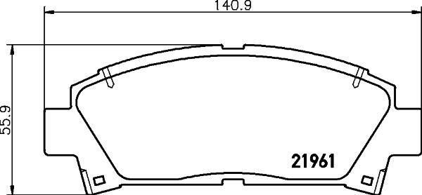 DON PCP1433 - Bremžu uzliku kompl., Disku bremzes autodraugiem.lv