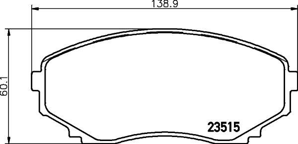 DON PCP1427 - Bremžu uzliku kompl., Disku bremzes autodraugiem.lv