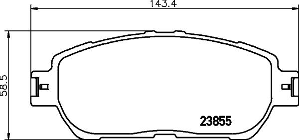 DON PCP1477 - Bremžu uzliku kompl., Disku bremzes autodraugiem.lv