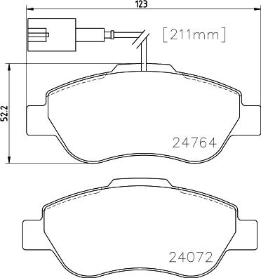 DON PCP1567 - Bremžu uzliku kompl., Disku bremzes autodraugiem.lv