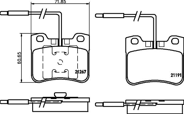 DON PCP1528 - Bremžu uzliku kompl., Disku bremzes autodraugiem.lv