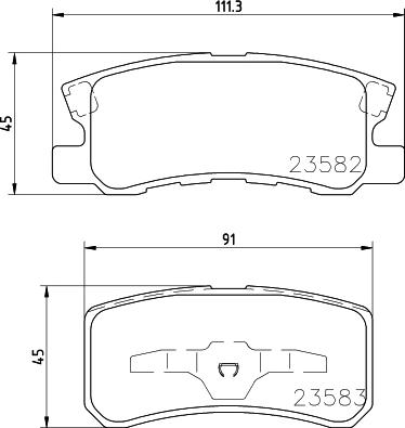 DON PCP1094 - Bremžu uzliku kompl., Disku bremzes autodraugiem.lv