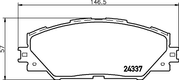 DON PCP1134 - Bremžu uzliku kompl., Disku bremzes autodraugiem.lv