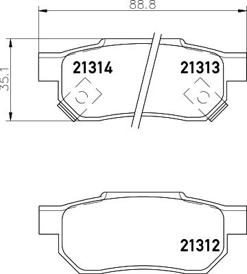 DON PCP1337 - Bremžu uzliku kompl., Disku bremzes autodraugiem.lv