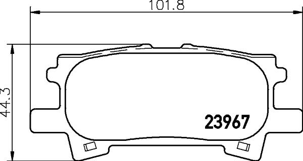 DON PCP1298 - Bremžu uzliku kompl., Disku bremzes autodraugiem.lv