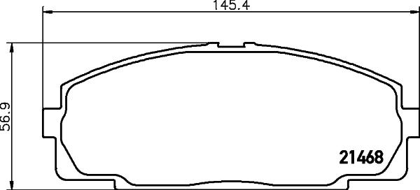 DON PCP1760 - Bremžu uzliku kompl., Disku bremzes autodraugiem.lv