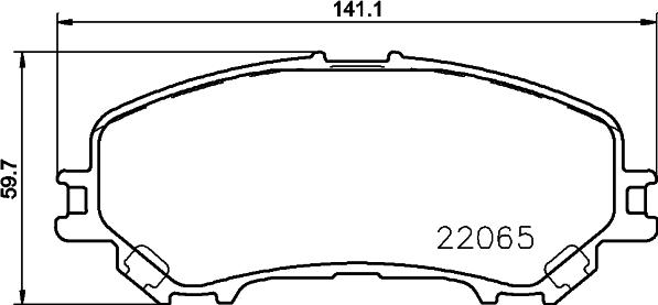 DON PCP2220 - Bremžu uzliku kompl., Disku bremzes autodraugiem.lv