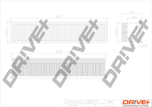 Dr!ve+ DP1110.10.0541 - Gaisa filtrs autodraugiem.lv