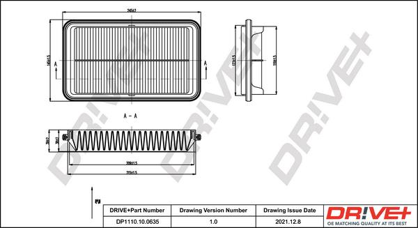 Dr!ve+ DP1110.10.0635 - Gaisa filtrs autodraugiem.lv
