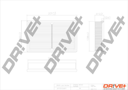 Dr!ve+ DP1110.10.0677 - Gaisa filtrs autodraugiem.lv