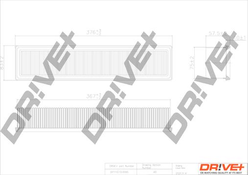 Dr!ve+ DP1110.10.0095 - Gaisa filtrs autodraugiem.lv