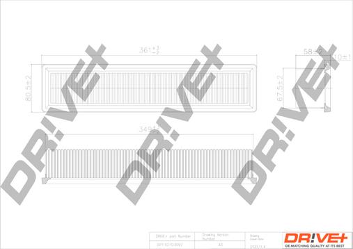 Dr!ve+ DP1110.10.0097 - Gaisa filtrs autodraugiem.lv