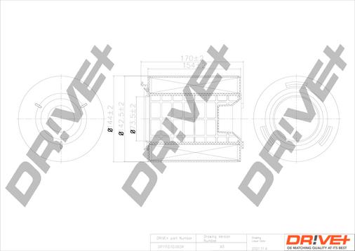 Dr!ve+ DP1110.10.0034 - Gaisa filtrs autodraugiem.lv