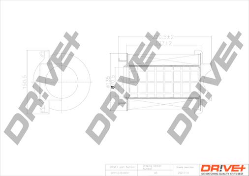 Dr!ve+ DP1110.10.0031 - Gaisa filtrs autodraugiem.lv