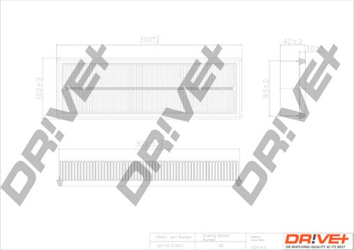 Dr!ve+ DP1110.10.0073 - Gaisa filtrs autodraugiem.lv