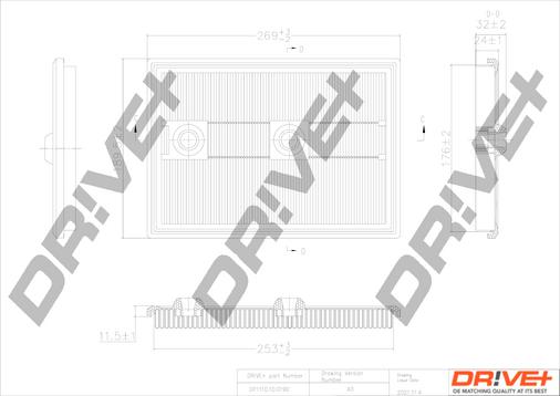 Dr!ve+ DP1110.10.0190 - Gaisa filtrs autodraugiem.lv