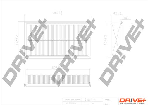 Dr!ve+ DP1110.10.0152 - Gaisa filtrs autodraugiem.lv