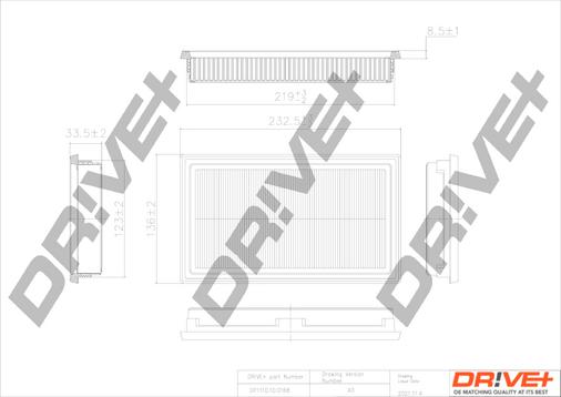 Dr!ve+ DP1110.10.0168 - Gaisa filtrs autodraugiem.lv