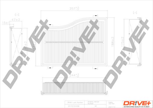 Dr!ve+ DP1110.10.0358 - Gaisa filtrs autodraugiem.lv