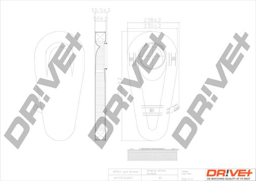 Dr!ve+ DP1110.10.0257 - Gaisa filtrs autodraugiem.lv