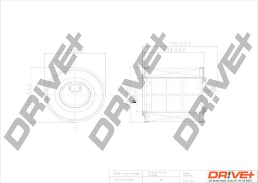 Dr!ve+ DP1110.10.0263 - Gaisa filtrs autodraugiem.lv