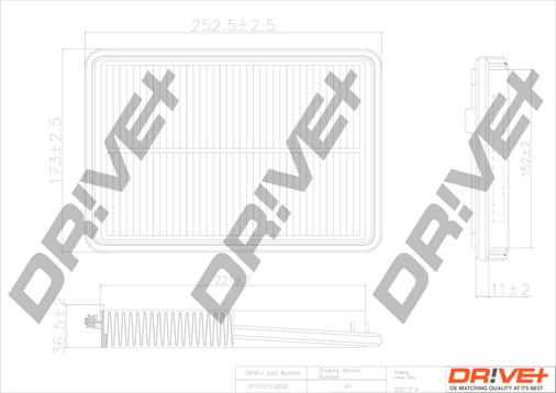 Dr!ve+ DP1110.10.0200 - Gaisa filtrs autodraugiem.lv