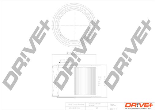Dr!ve+ DP1110.10.0731 - Gaisa filtrs autodraugiem.lv