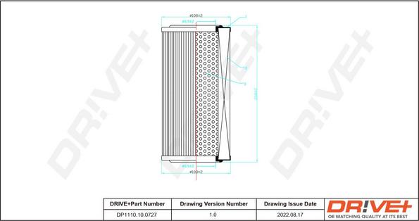 Dr!ve+ DP1110.10.0727 - Gaisa filtrs autodraugiem.lv
