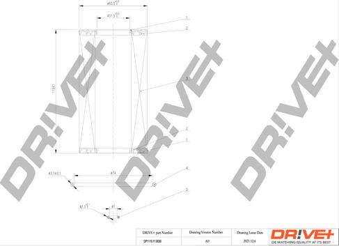 Dr!ve+ DP1110.11.0030 - Eļļas filtrs autodraugiem.lv