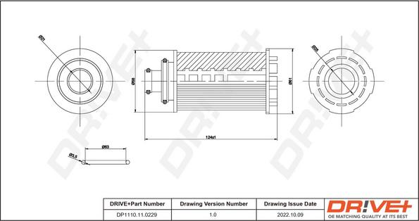 Dr!ve+ DP1110.11.0229 - Eļļas filtrs autodraugiem.lv