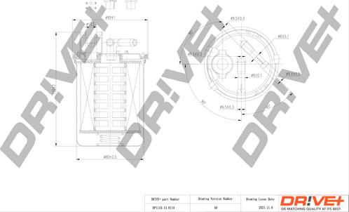 Dr!ve+ DP1110.13.0114 - Degvielas filtrs autodraugiem.lv