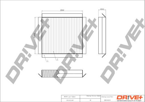 Dr!ve+ DP1110.12.0197 - Filtrs, Salona telpas gaiss autodraugiem.lv