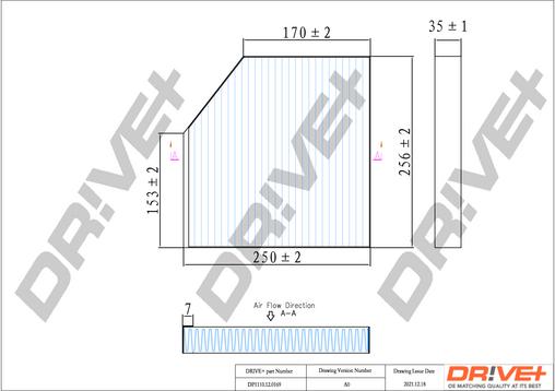 Dr!ve+ DP1110.12.0169 - Filtrs, Salona telpas gaiss autodraugiem.lv