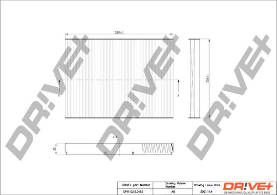 Dr!ve+ DP1110.12.0162 - Filtrs, Salona telpas gaiss autodraugiem.lv