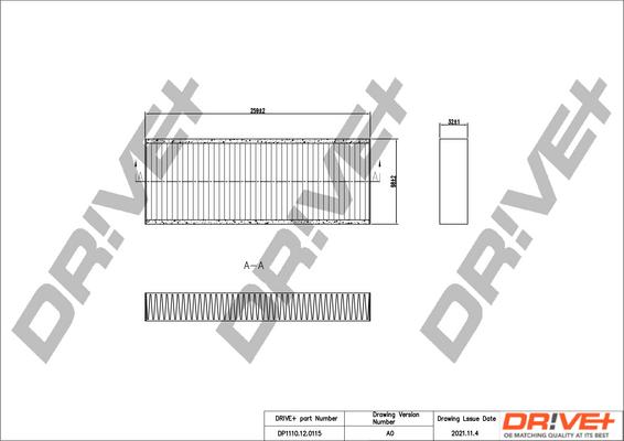 Dr!ve+ DP1110.12.0115 - Filtrs, Salona telpas gaiss autodraugiem.lv