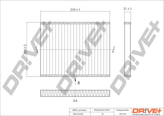 Dr!ve+ DP1110.12.0186 - Filtrs, Salona telpas gaiss autodraugiem.lv