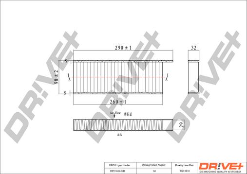 Dr!ve+ DP1110.12.0181 - Filtrs, Salona telpas gaiss autodraugiem.lv