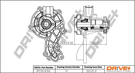 Dr!ve+ DP2310.10.056 - Ūdenssūknis autodraugiem.lv