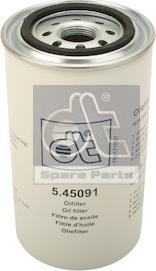 DT Spare Parts 5.45091 - Eļļas filtrs autodraugiem.lv