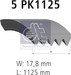 DT Spare Parts 6.31014 - Ķīļrievu siksna autodraugiem.lv