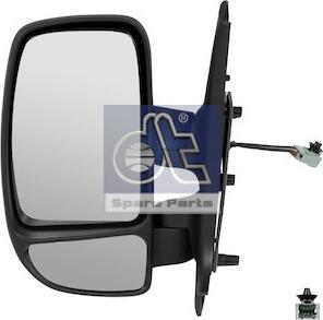 DT Spare Parts 6.75037 - Ārējais atpakaļskata spogulis, Vadītāja kabīne autodraugiem.lv