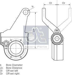 DT Spare Parts 3.62403 - Sviru un stiepņu sistēma, Bremžu sistēma autodraugiem.lv