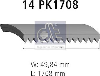 DT Spare Parts 3.34337 - Ķīļrievu siksna autodraugiem.lv