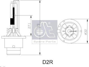 DT Spare Parts 3.32942 - Kvēlspuldze, Pamatlukturis autodraugiem.lv