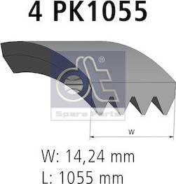 DT Spare Parts 7.54859 - Ķīļrievu siksna autodraugiem.lv