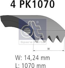 DT Spare Parts 7.54803 - Ķīļrievu siksna autodraugiem.lv