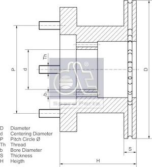 DT Spare Parts 7.36010 - Bremžu diski autodraugiem.lv