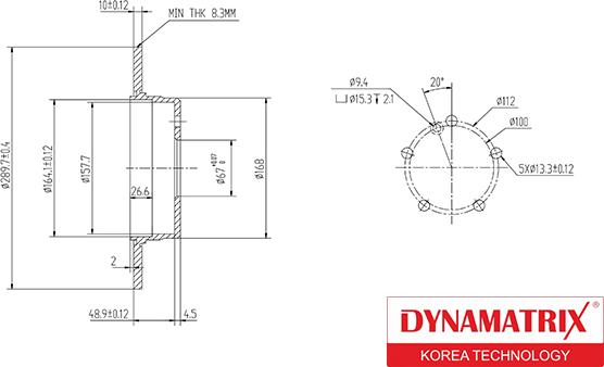 Dynamatrix DBD963 - Bremžu diski autodraugiem.lv