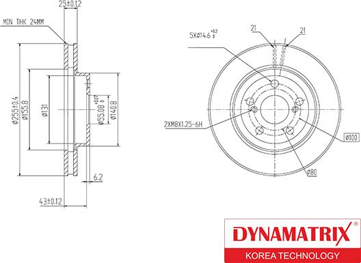 Dynamatrix DBD620 - Bremžu diski autodraugiem.lv