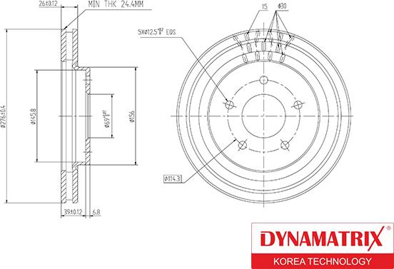 Dynamatrix DBD1599 - Bremžu diski autodraugiem.lv
